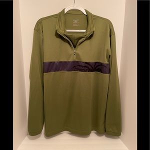 Spyder 1/4 zip pullover Jacket Men’s L, olive green
